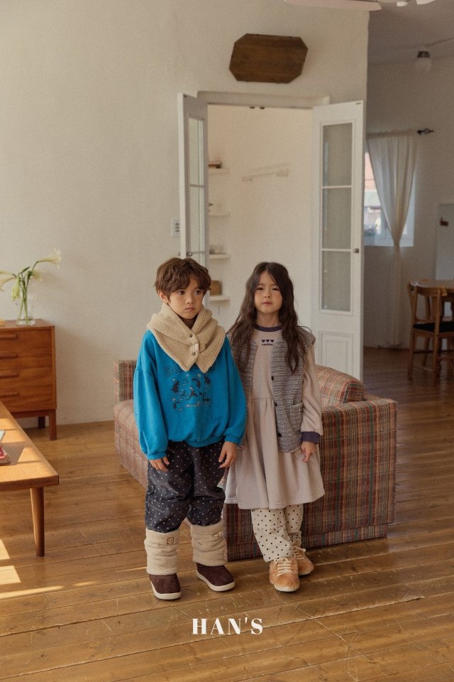 Han's - Korean Children Fashion - #todddlerfashion - Dot Corduroy Pants - 4