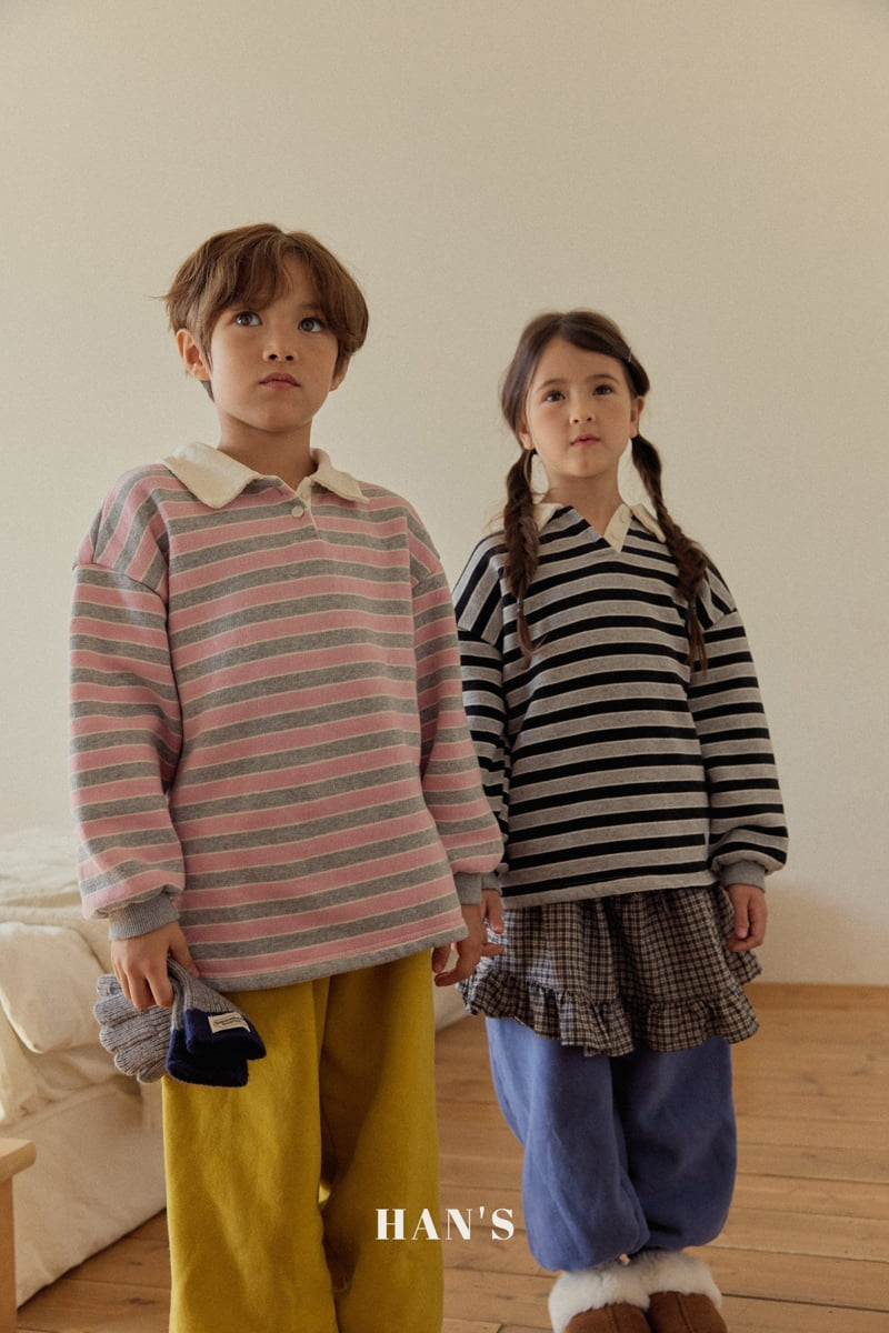Han's - Korean Children Fashion - #toddlerclothing - Stripe Sweatshirt - 9