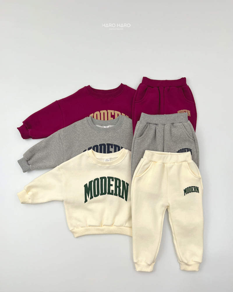Haro Haro - Korean Children Fashion - #Kfashion4kids - Modern Double Fleece Set - 3