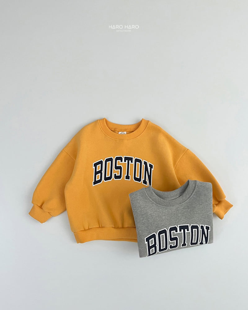 Haro Haro - Korean Children Fashion - #Kfashion4kids - Boston Double Fleece Sweatshirt - 8