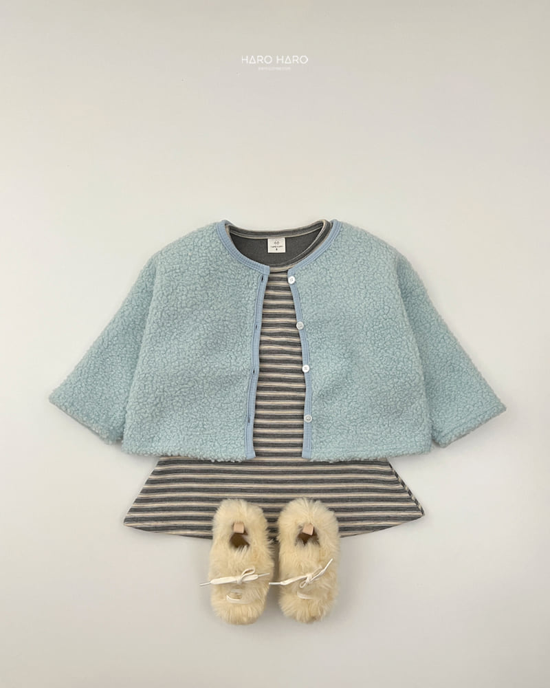 Haro Haro - Korean Children Fashion - #Kfashion4kids - Violie Fleece One-piece - 12