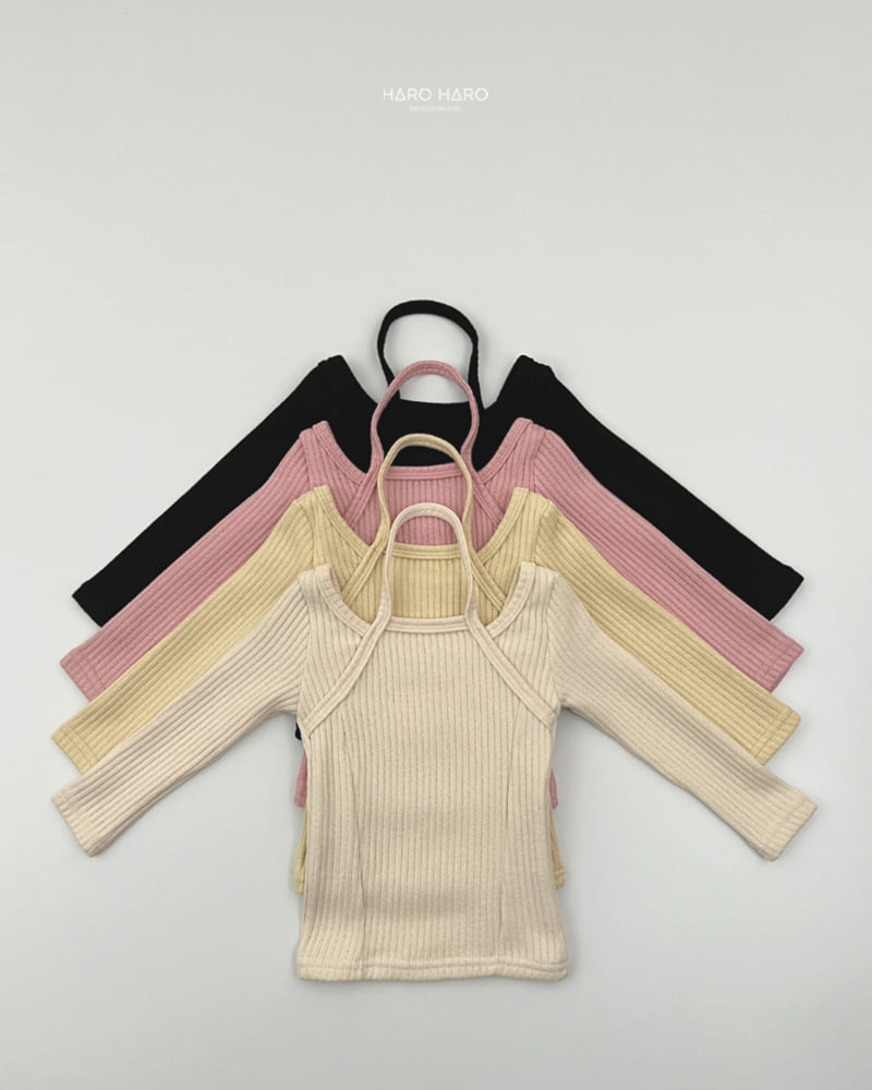 Haro Haro - Korean Children Fashion - #Kfashion4kids - Knit Fleece Halter Neck Tee - 3