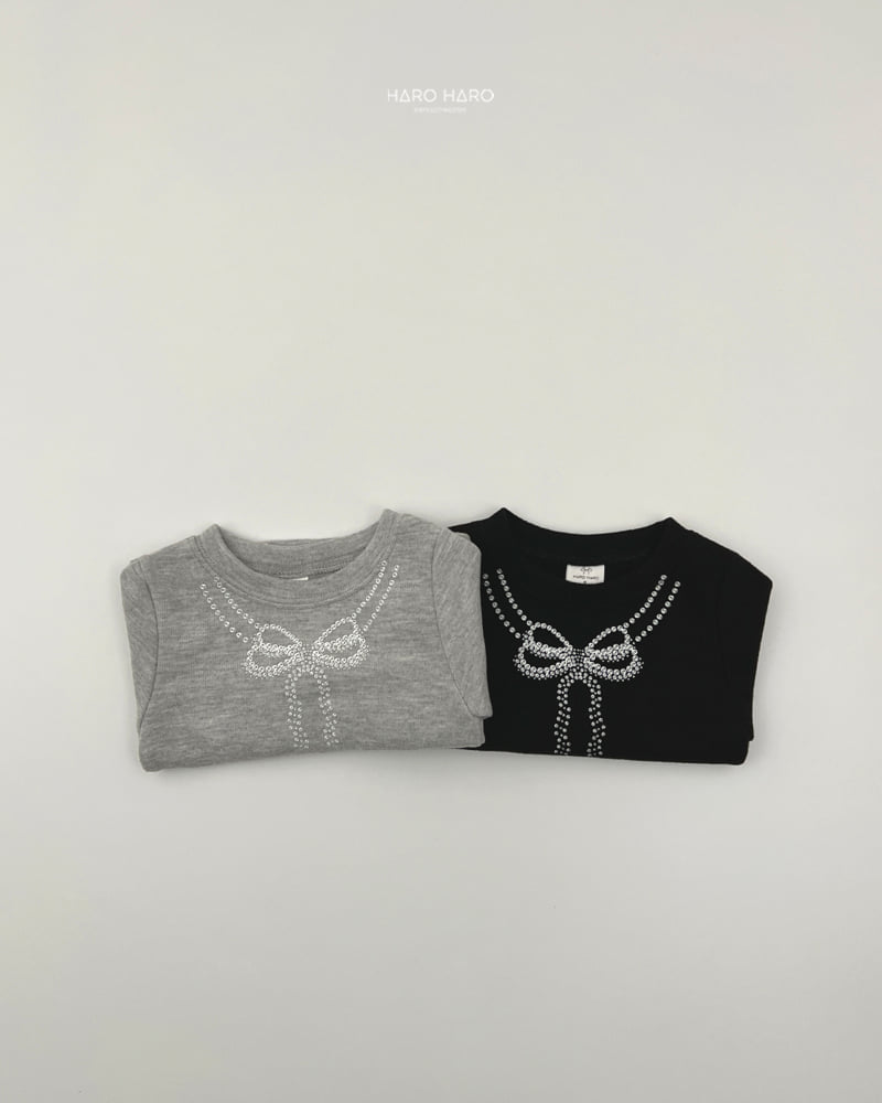 Haro Haro - Korean Children Fashion - #childofig - Necklace Slim Fleece Tee - 9
