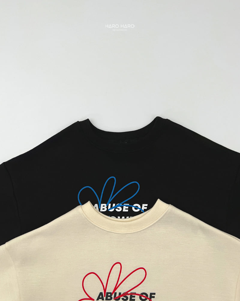 Haro Haro - Korean Children Fashion - #childofig - Flower Loose Fleece Tee - 4