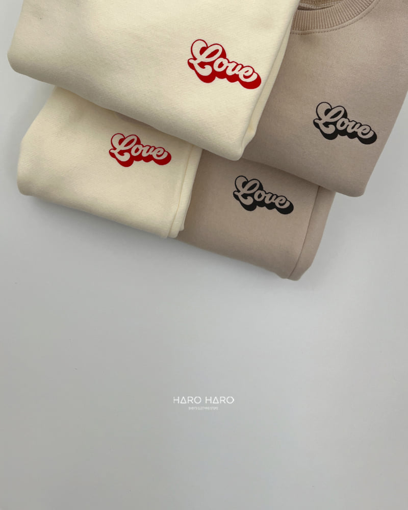 Haro Haro - Korean Children Fashion - #childofig - Love Fleece Set - 9