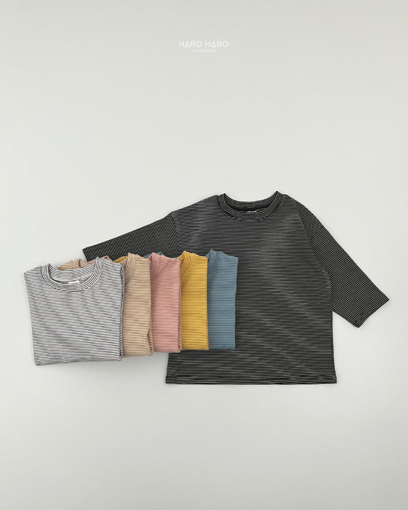Haro Haro - Korean Children Fashion - #childofig - Bagel Loose Fleece Tee - 7