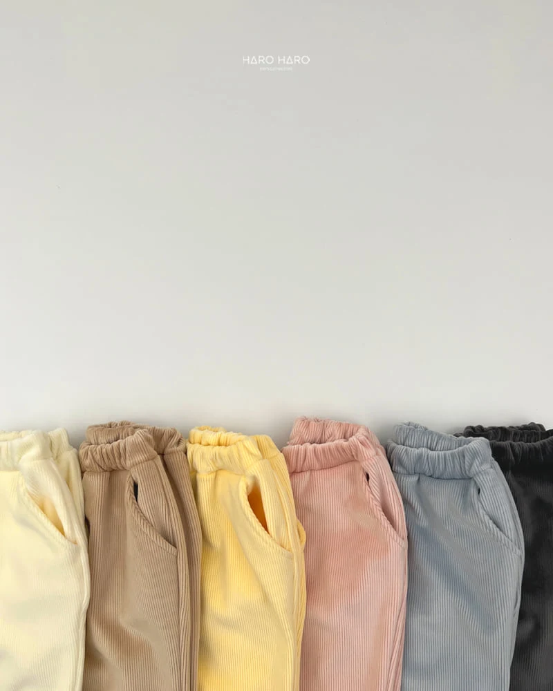 Haro Haro - Korean Children Fashion - #childofig - Mink Ribbed Wide Pants - 6