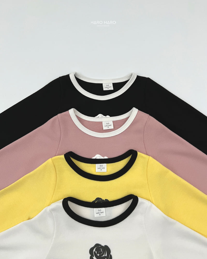 Haro Haro - Korean Children Fashion - #prettylittlegirls - Rose Fleece Tee - 4