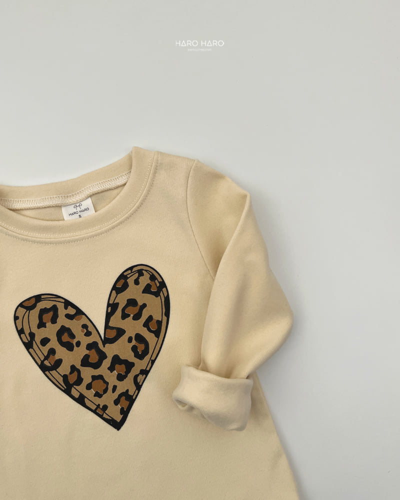 Haro Haro - Korean Children Fashion - #childofig - Leopard Slim Fleece Tee - 10