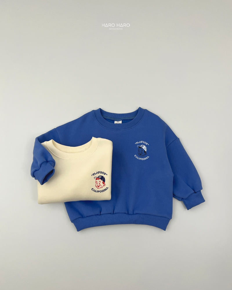 Haro Haro - Korean Children Fashion - #childrensboutique - Playboy Fleece Sweatshirt - 7