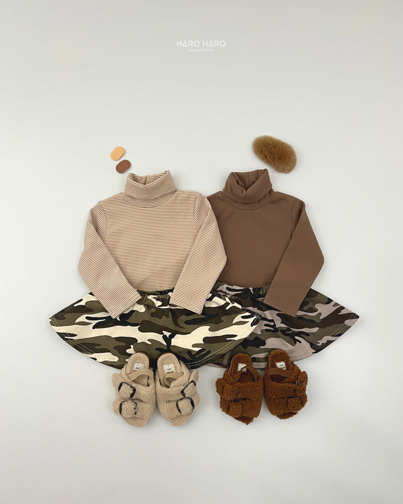Haro Haro - Korean Children Fashion - #childrensboutique - Choco Fleece Turtleneck Tee Set - 6