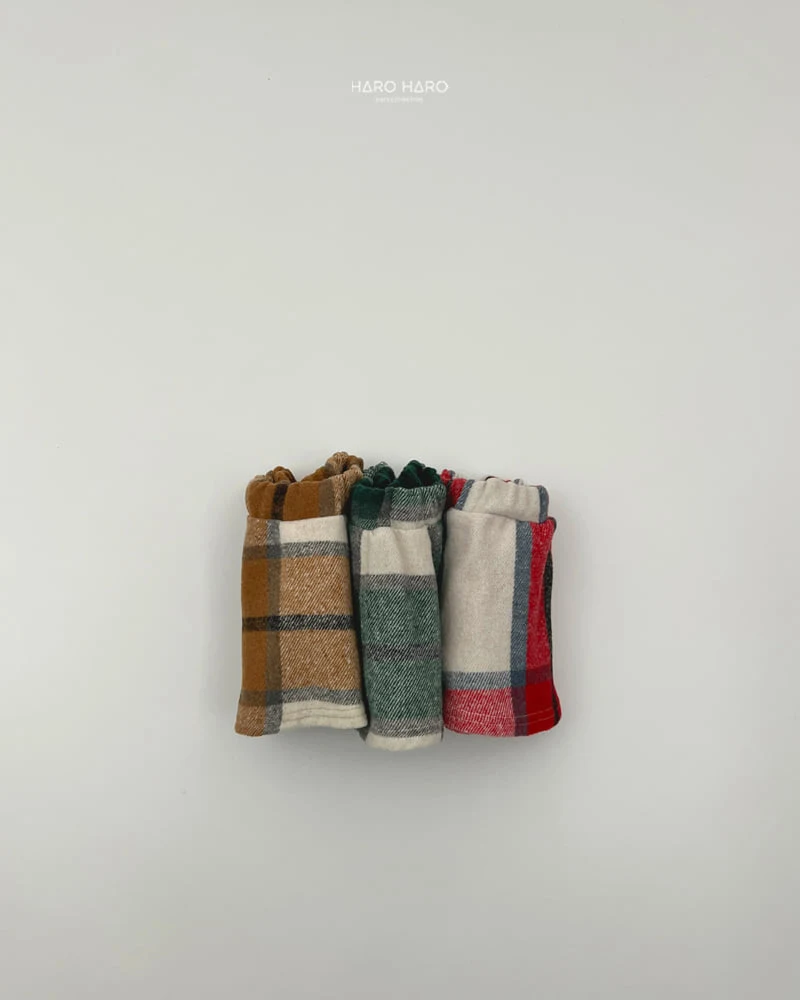 Haro Haro - Korean Children Fashion - #childrensboutique - Wool Check Fleece Skirt - 8