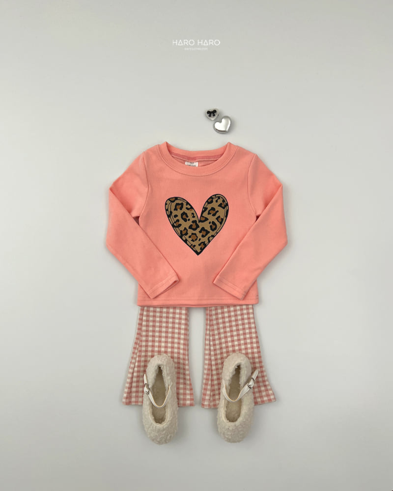 Haro Haro - Korean Children Fashion - #childrensboutique - Check Fleece Bootcut Leggings - 12