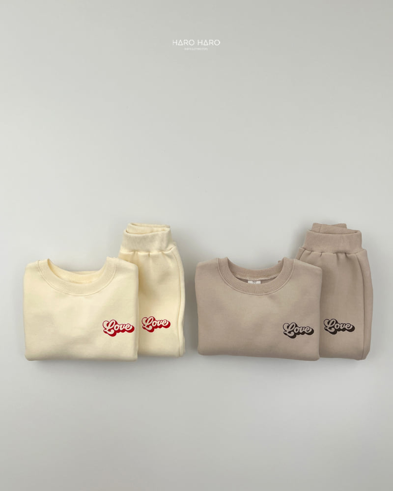 Haro Haro - Korean Children Fashion - #childrensboutique - Love Fleece Set - 10
