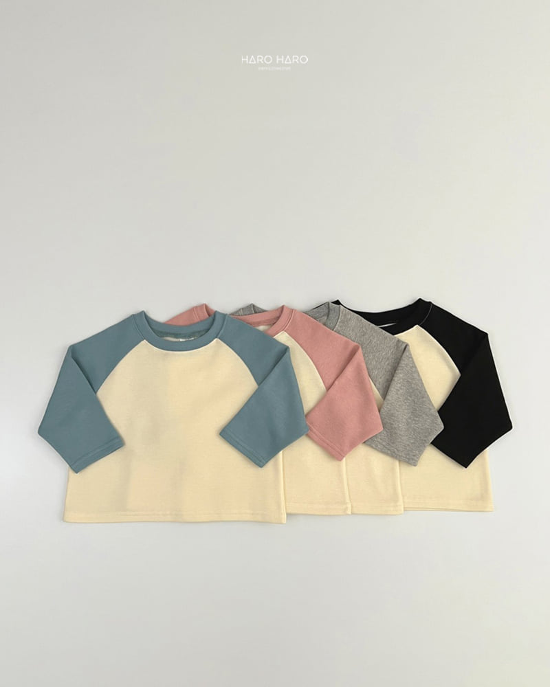 Haro Haro - Korean Children Fashion - #childrensboutique - Raglan Loose Fleece Tee - 9