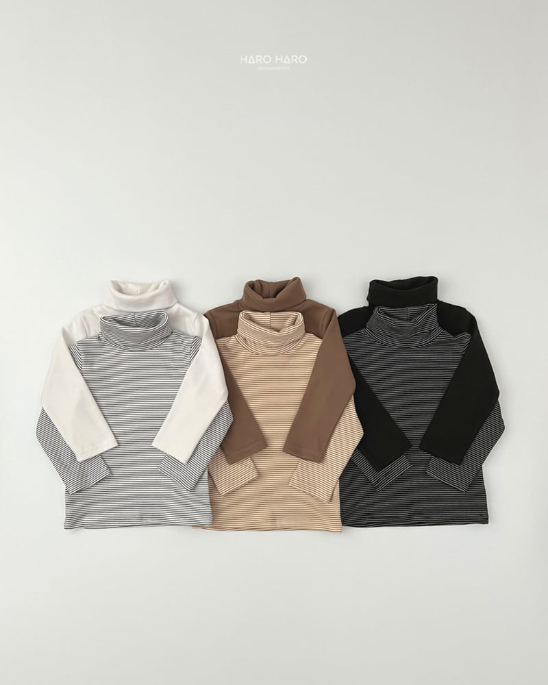 Haro Haro - Korean Children Fashion - #designkidswear - Choco Fleece Turtleneck Tee Set - 7