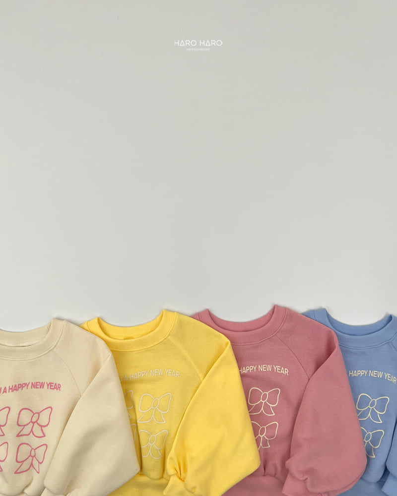 Haro Haro - Korean Children Fashion - #designkidswear - Happy Ribbon Fleece Sweatshirt - 6