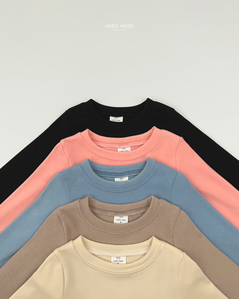 Haro Haro - Korean Children Fashion - #childrensboutique - Macaron Slim Fleece Tee - 4