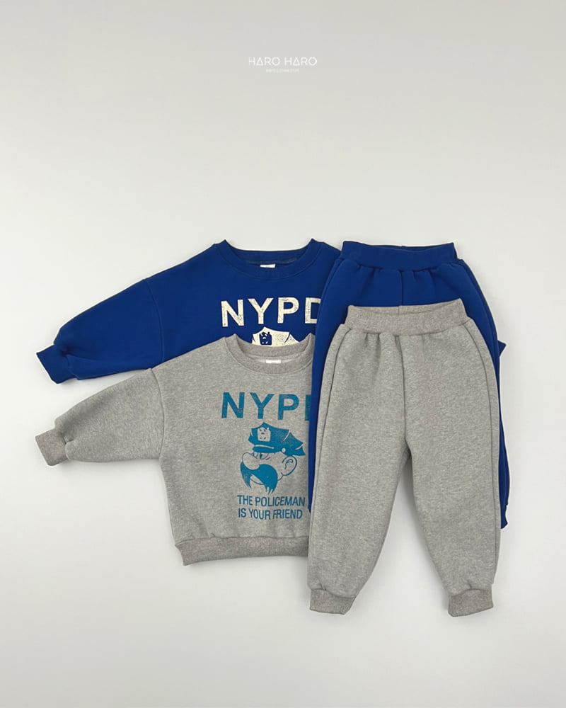 Haro Haro - Korean Children Fashion - #discoveringself - Police Fleece Set - 3