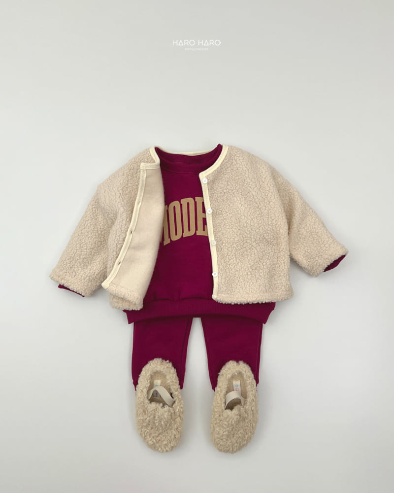 Haro Haro - Korean Children Fashion - #discoveringself - Modern Double Fleece Set - 12