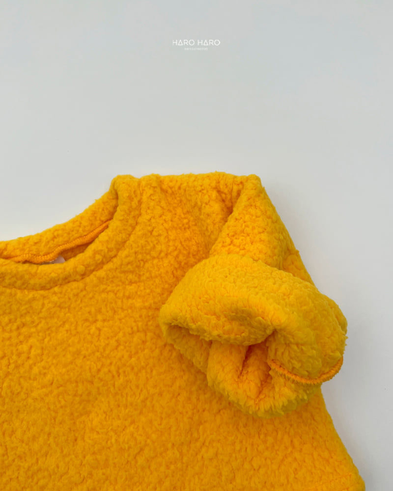 Haro Haro - Korean Children Fashion - #discoveringself - Vivid Fuzzy Crop Tee - 9