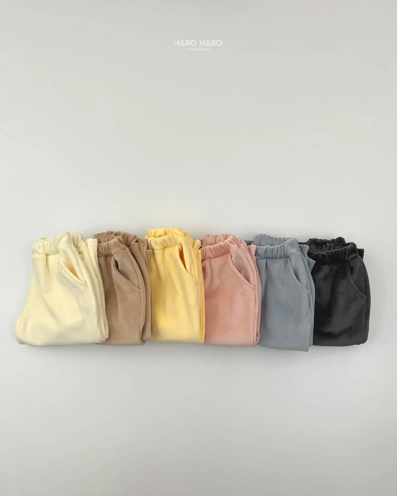Haro Haro - Korean Children Fashion - #discoveringself - Mink Ribbed Wide Pants - 9
