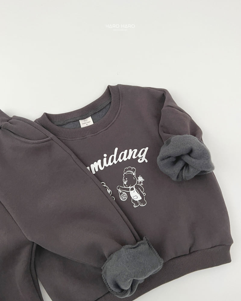 Haro Haro - Korean Children Fashion - #discoveringself - Two Bear Fleece Set - 11