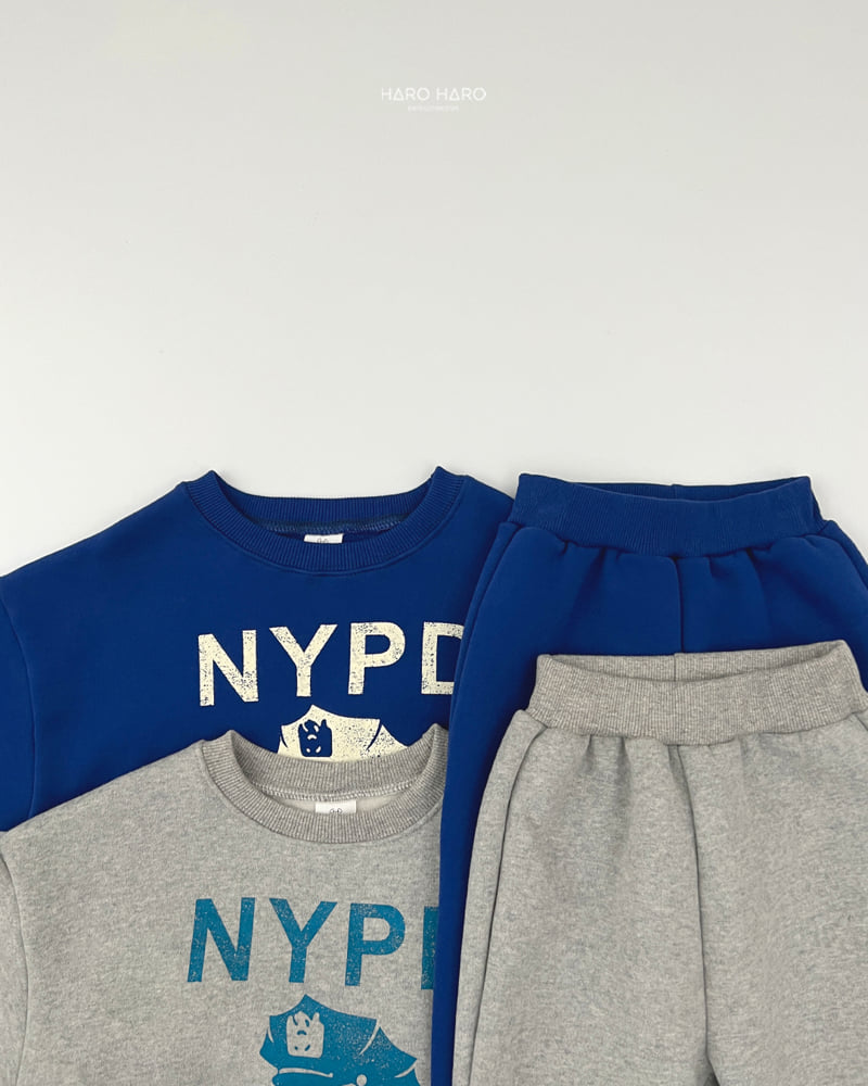 Haro Haro - Korean Children Fashion - #discoveringself - Police Fleece Set - 4