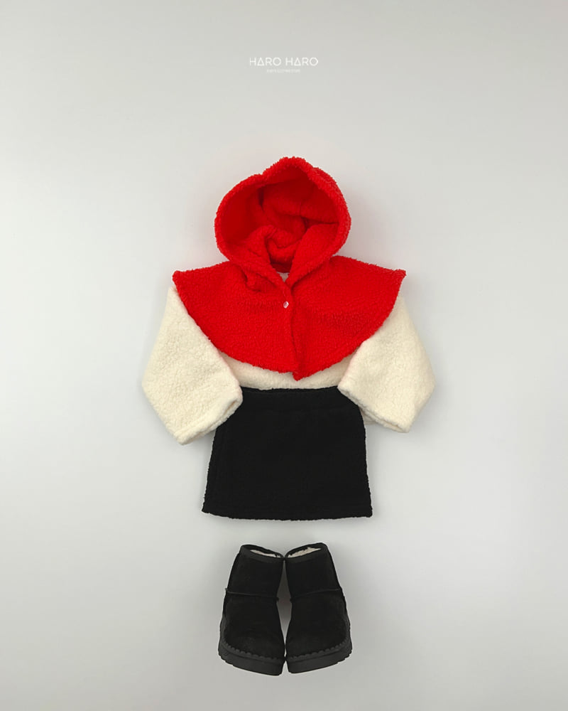 Haro Haro - Korean Children Fashion - #fashionkids - Vivid Fuzzy Crop Tee - 10