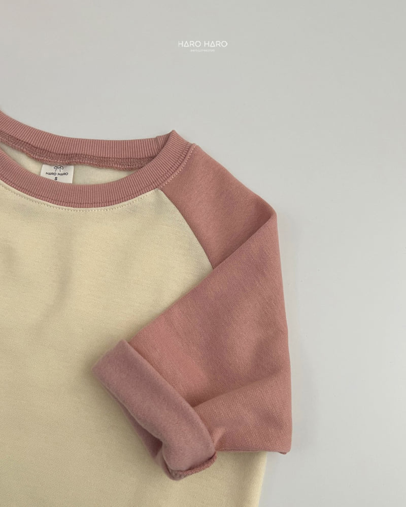 Haro Haro - Korean Children Fashion - #fashionkids - Raglan Loose Fleece Tee - 12