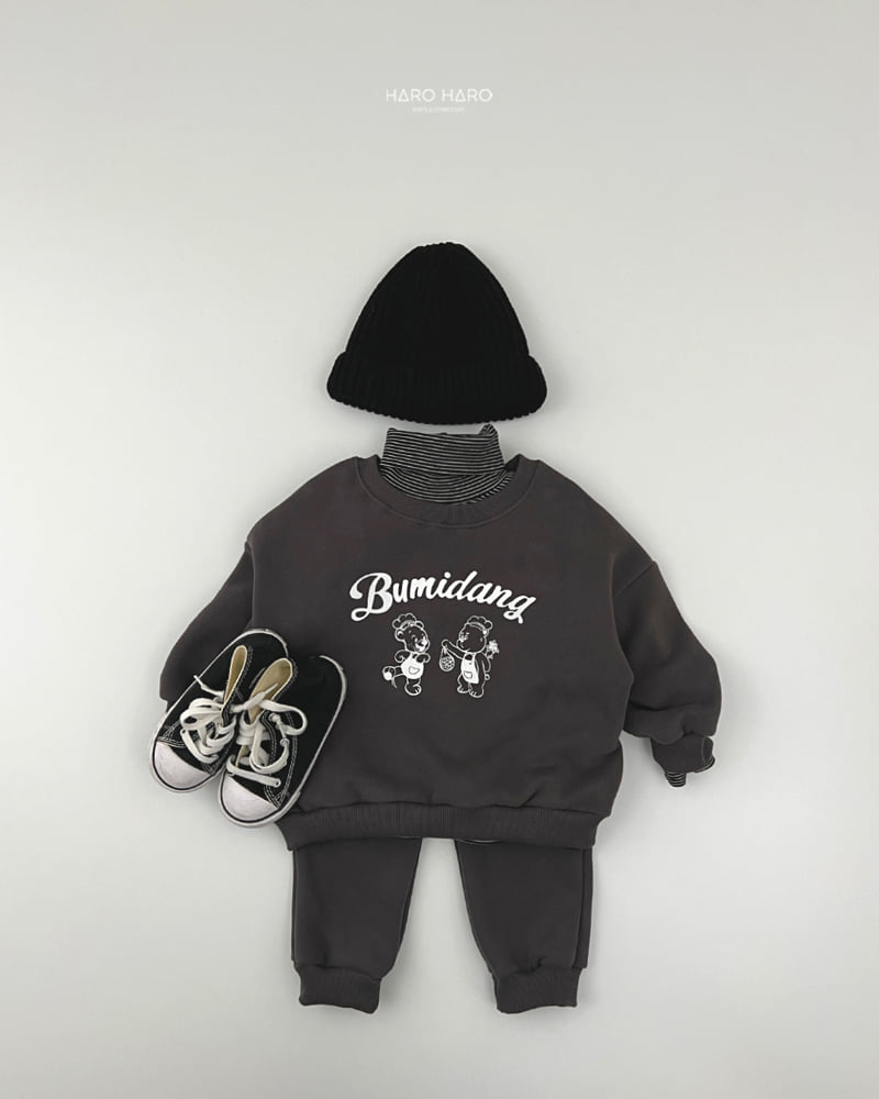 Haro Haro - Korean Children Fashion - #fashionkids - Two Bear Fleece Set - 12