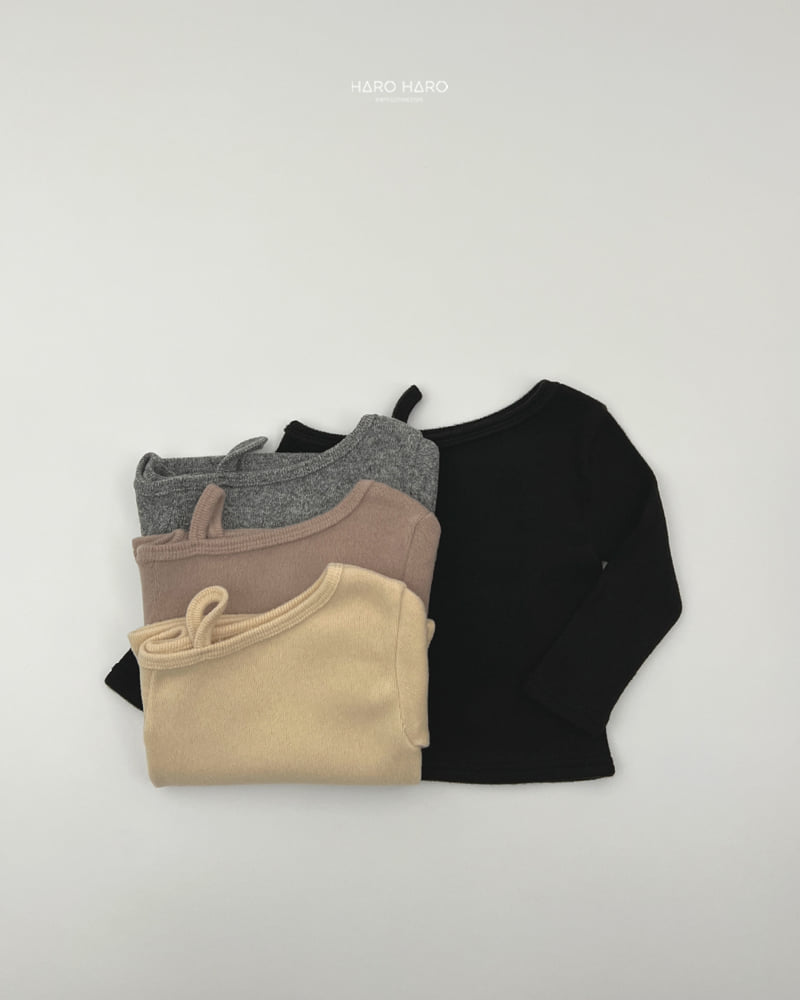 Haro Haro - Korean Children Fashion - #fashionkids - Mihou Fleece Off Shoulder Tee - 7