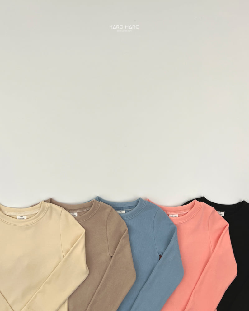 Haro Haro - Korean Children Fashion - #fashionkids - Macaron Slim Fleece Tee - 6