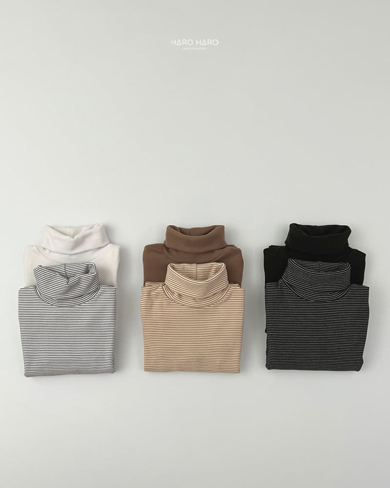 Haro Haro - Korean Children Fashion - #kidsshorts - Choco Fleece Turtleneck Tee Set - 10