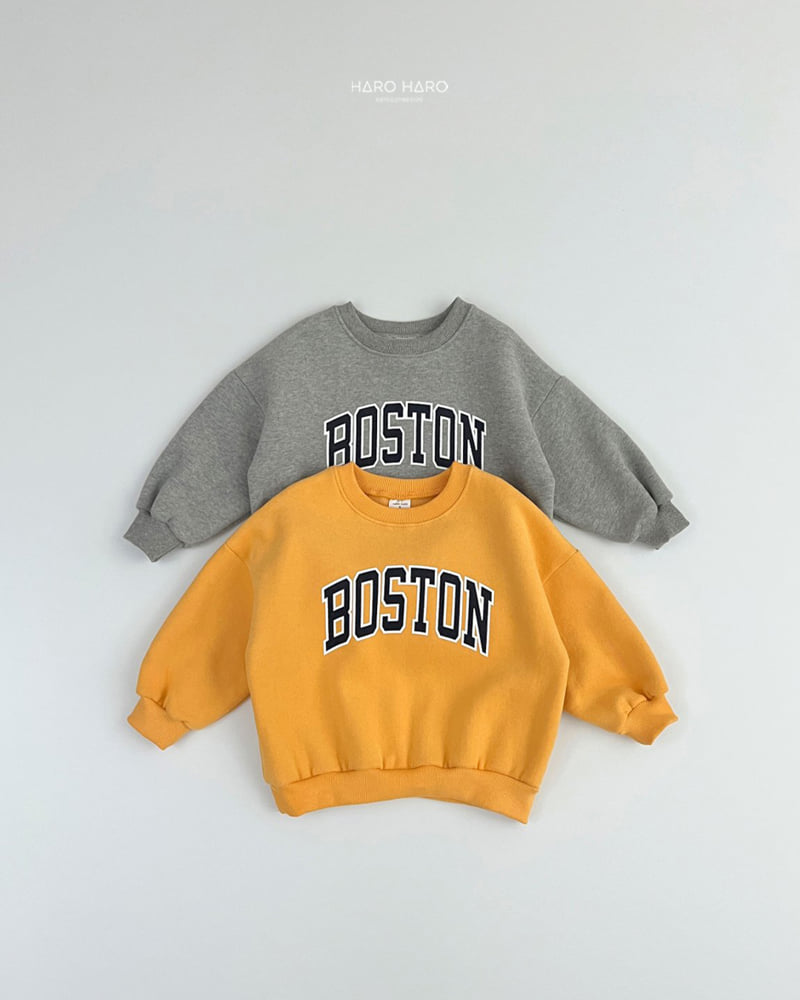 Haro Haro - Korean Children Fashion - #kidsshorts - Boston Double Fleece Sweatshirt - 5