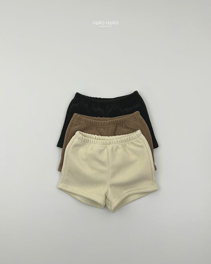 Haro Haro - Korean Children Fashion - #fashionkids - Mink Corduroy Half Pants - 4