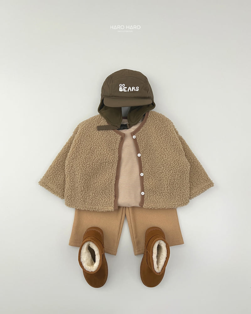Haro Haro - Korean Children Fashion - #kidsshorts - Bagel Loose Fleece Tee - 12