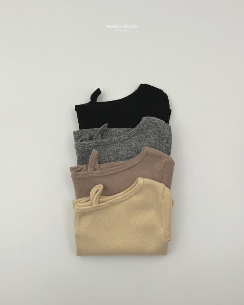 Haro Haro - Korean Children Fashion - #kidsshorts - Mihou Fleece Off Shoulder Tee - 8