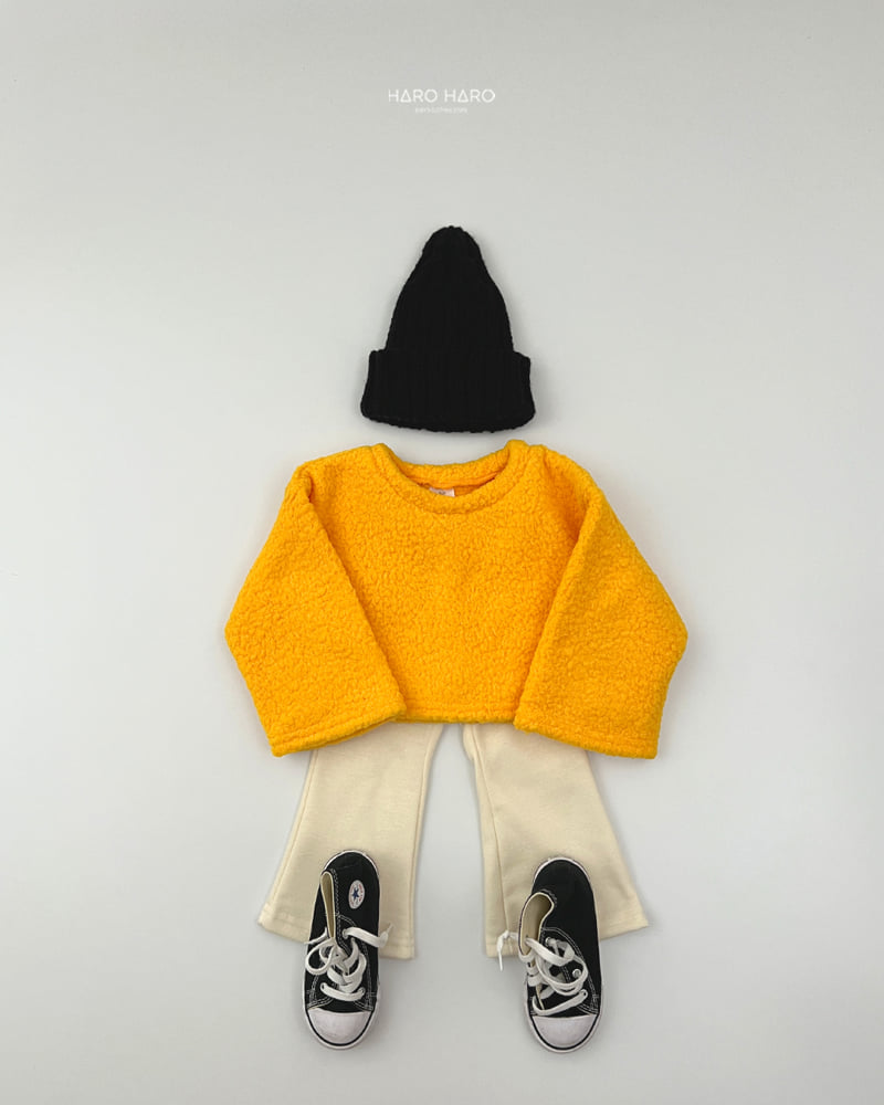 Haro Haro - Korean Children Fashion - #kidsstore - Vivid Fuzzy Crop Tee - 12