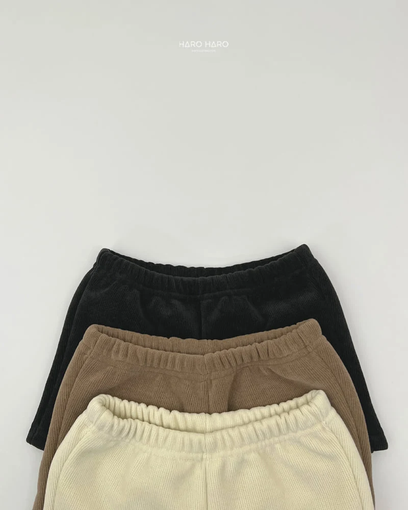 Haro Haro - Korean Children Fashion - #kidsstore - Mink Corduroy Half Pants - 5