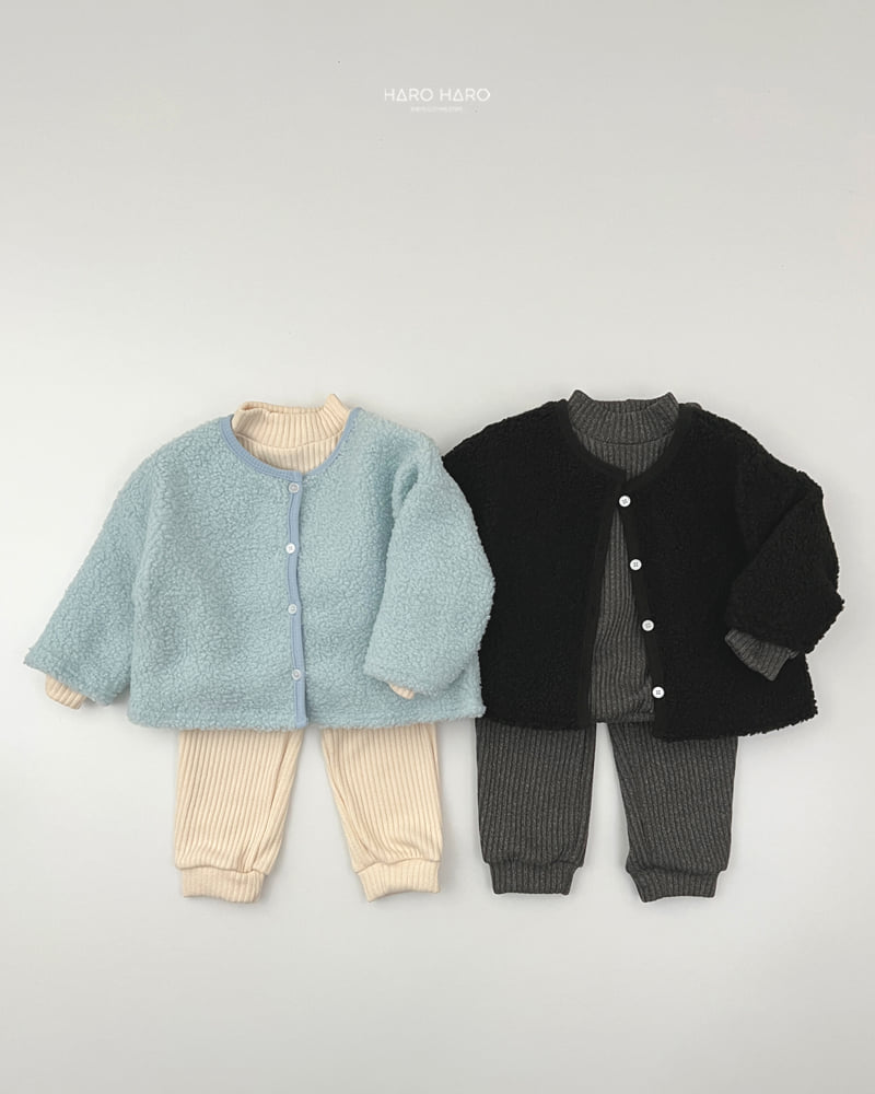 Haro Haro - Korean Children Fashion - #kidsstore - Puppy Fleece Cardigan - 12