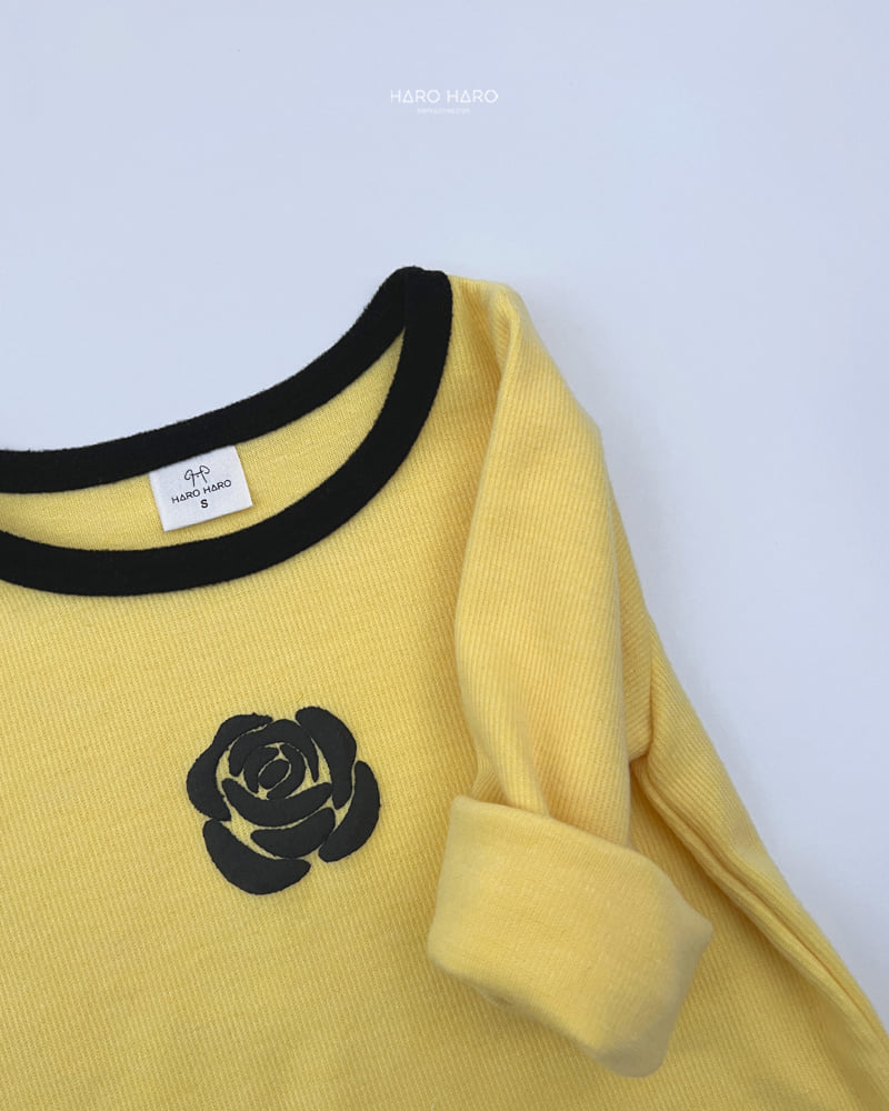 Haro Haro - Korean Children Fashion - #kidsstore - Rose Fleece Tee - 11