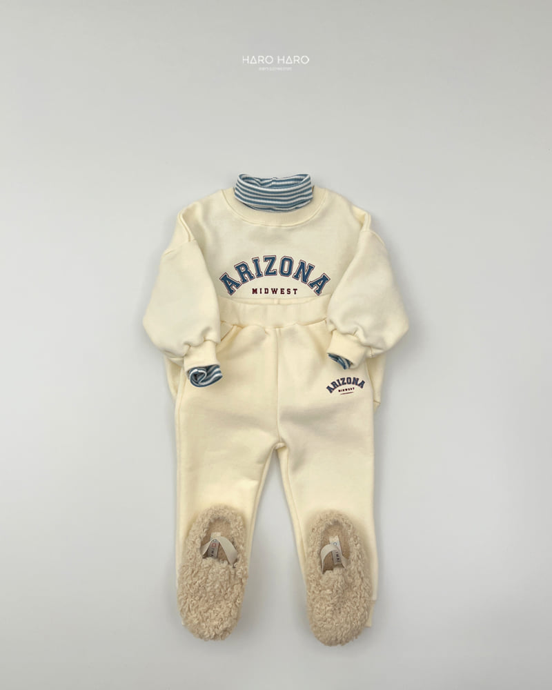 Haro Haro - Korean Children Fashion - #kidzfashiontrend - Crayon Stripe Fleece Turtleneck Tee - 10