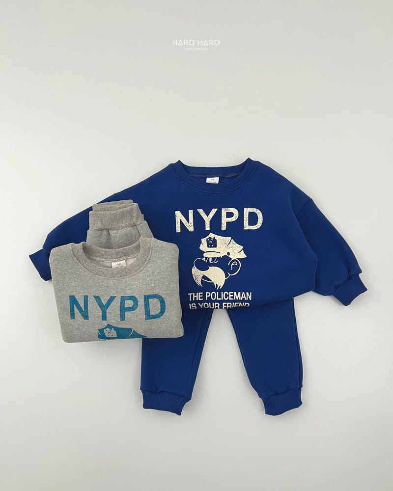 Haro Haro - Korean Children Fashion - #kidzfashiontrend - Police Fleece Set - 7