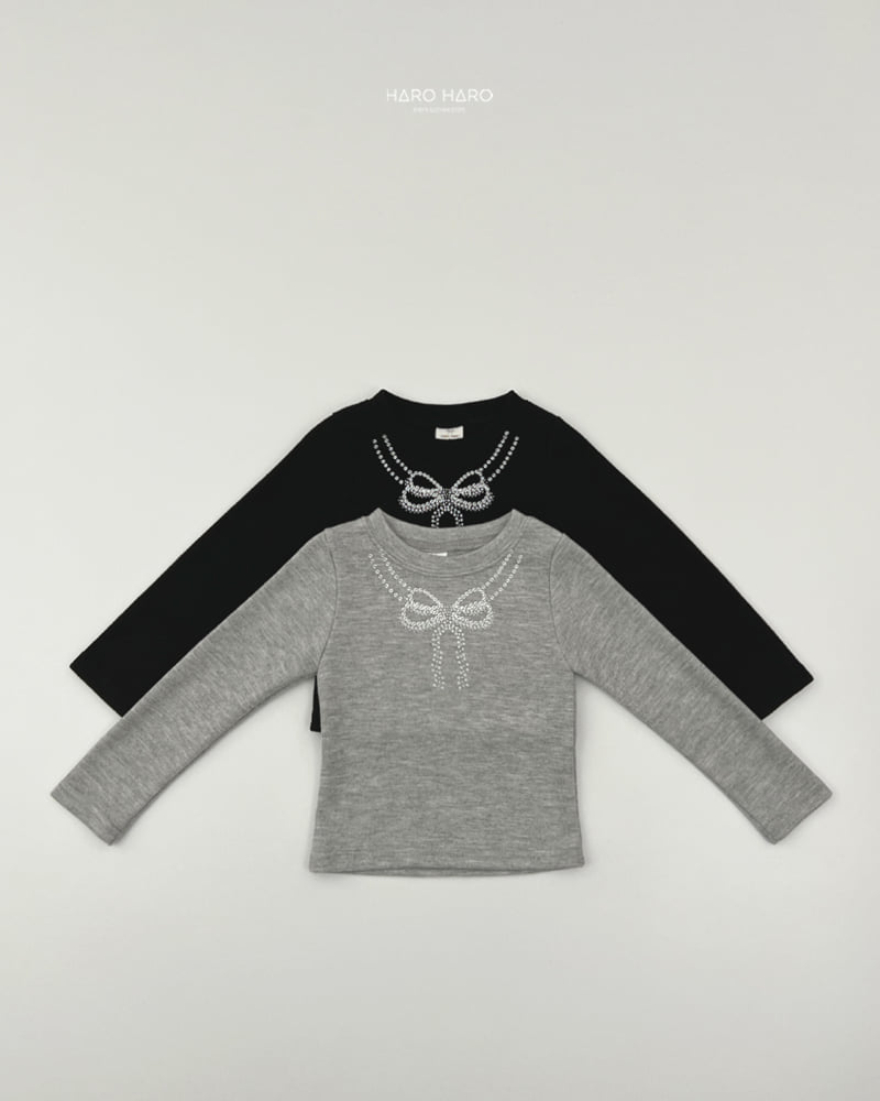 Haro Haro - Korean Children Fashion - #kidzfashiontrend - Necklace Slim Fleece Tee - 3