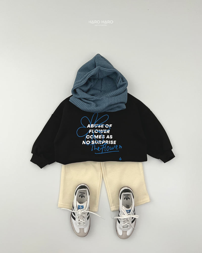 Haro Haro - Korean Children Fashion - #kidzfashiontrend - Flower Loose Fleece Tee - 11
