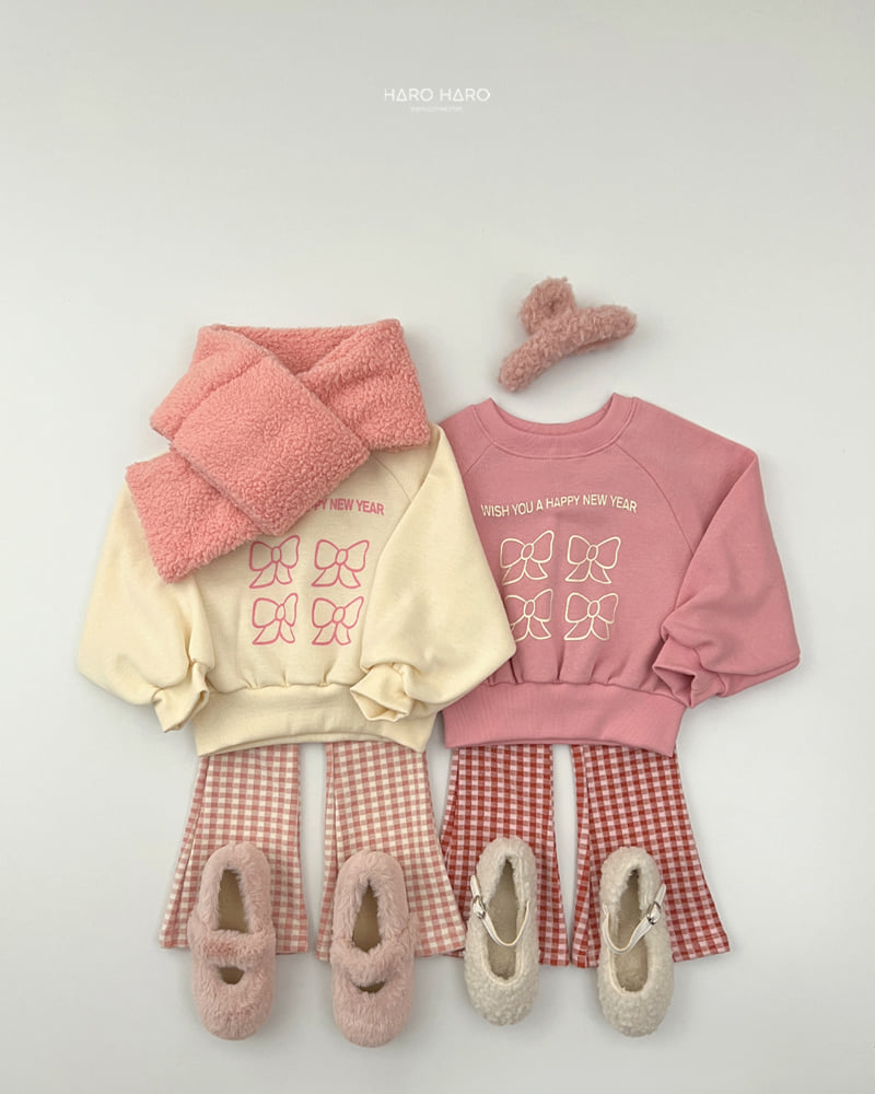Haro Haro - Korean Children Fashion - #kidzfashiontrend - Happy Ribbon Fleece Sweatshirt - 11