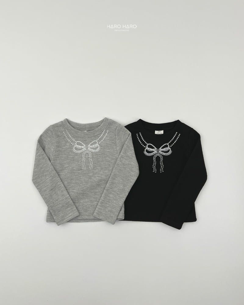Haro Haro - Korean Children Fashion - #littlefashionista - Necklace Slim Fleece Tee - 5