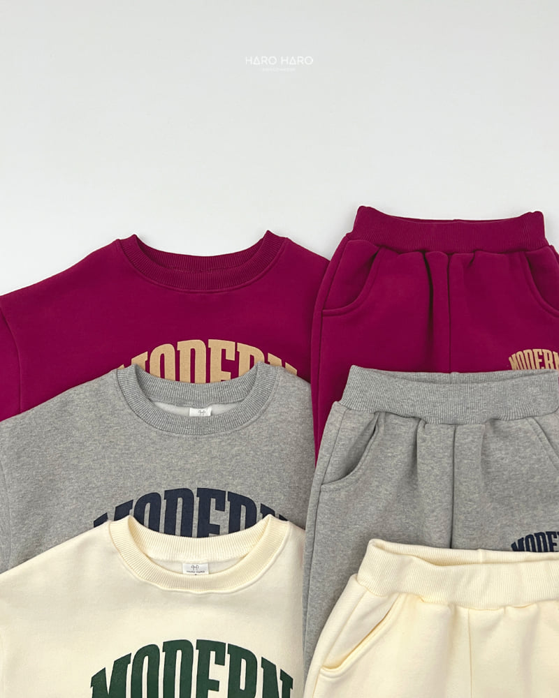 Haro Haro - Korean Children Fashion - #Kfashion4kids - Modern Double Fleece Set - 4