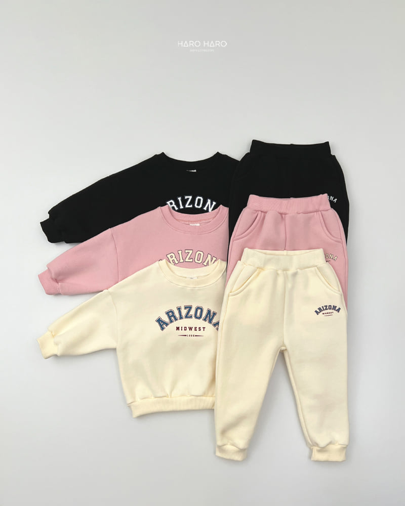 Haro Haro - Korean Children Fashion - #littlefashionista - Arizona Fleece Set - 3